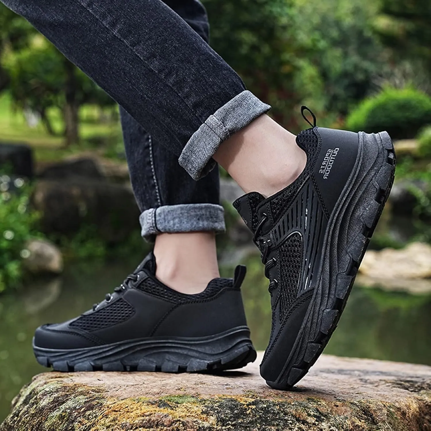 Running Shoes for Men Casual Slip on Tennis Shoes Outdoor Lightweight Breathable Athletic Sports Walking Sneakers