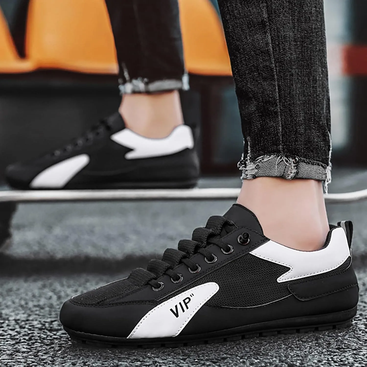 Running Shoes for Men Walking Shoes Comfortable Fashion Sneakers Lace Up Workout Shoes For Outdoor Athletic