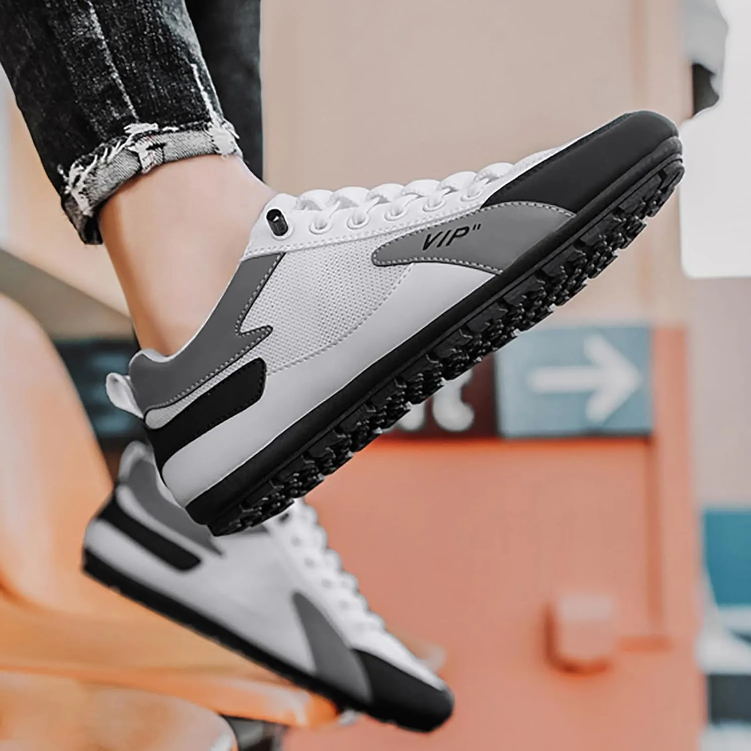 Running Shoes for Men Walking Shoes Comfortable Fashion Sneakers Lace Up Workout Shoes For Outdoor Athletic