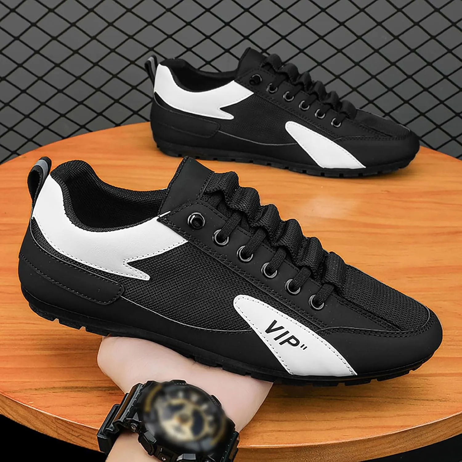 Running Shoes for Men Walking Shoes Comfortable Fashion Sneakers Lace Up Workout Shoes For Outdoor Athletic
