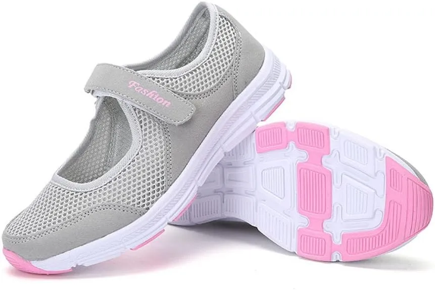Running Shoes for Women Mesh Breathable Slip On Shoes Casual Women Shoes Sneakers Women's Woven Orthopedic Breathable Soft Tennis Shoe Trainers Shoe