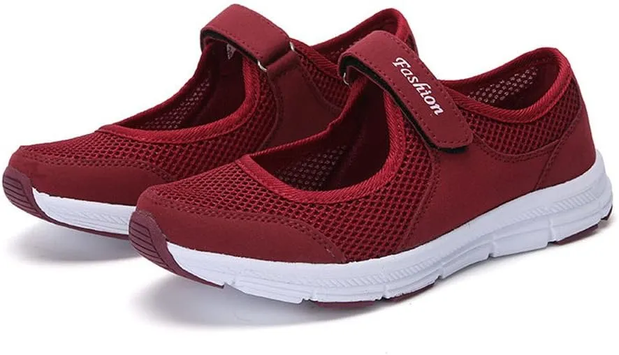 Running Shoes for Women Mesh Breathable Slip On Shoes Casual Women Shoes Sneakers Women's Woven Orthopedic Breathable Soft Tennis Shoe Trainers Shoe