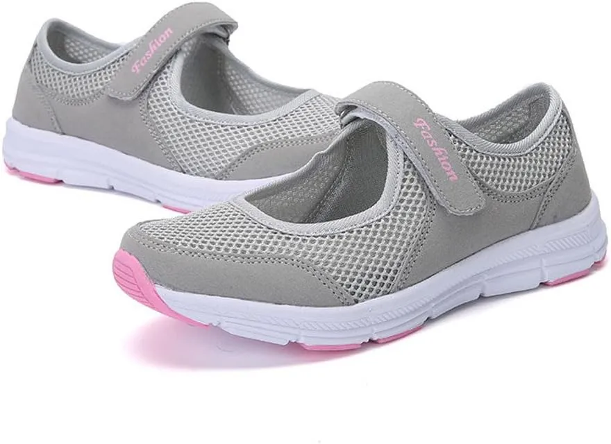 Running Shoes for Women Mesh Breathable Slip On Shoes Casual Women Shoes Sneakers Women's Woven Orthopedic Breathable Soft Tennis Shoe Trainers Shoe