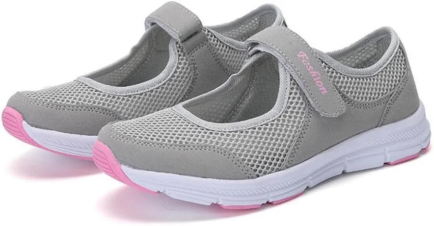 Running Shoes for Women Mesh Breathable Slip On Shoes Casual Women Shoes Sneakers Women's Woven Orthopedic Breathable Soft Tennis Shoe Trainers Shoe