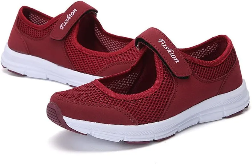 Running Shoes for Women Mesh Breathable Slip On Shoes Casual Women Shoes Sneakers Women's Woven Orthopedic Breathable Soft Tennis Shoe Trainers Shoe