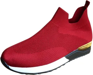 Running Shoes for Women Wide Width Women's Slip On Shoes Wide Toe Box Black Sneakers for Women Comfortable Size 11 All Black Tennis Shoes for Women Zapatos Sin Cordones para Mujer