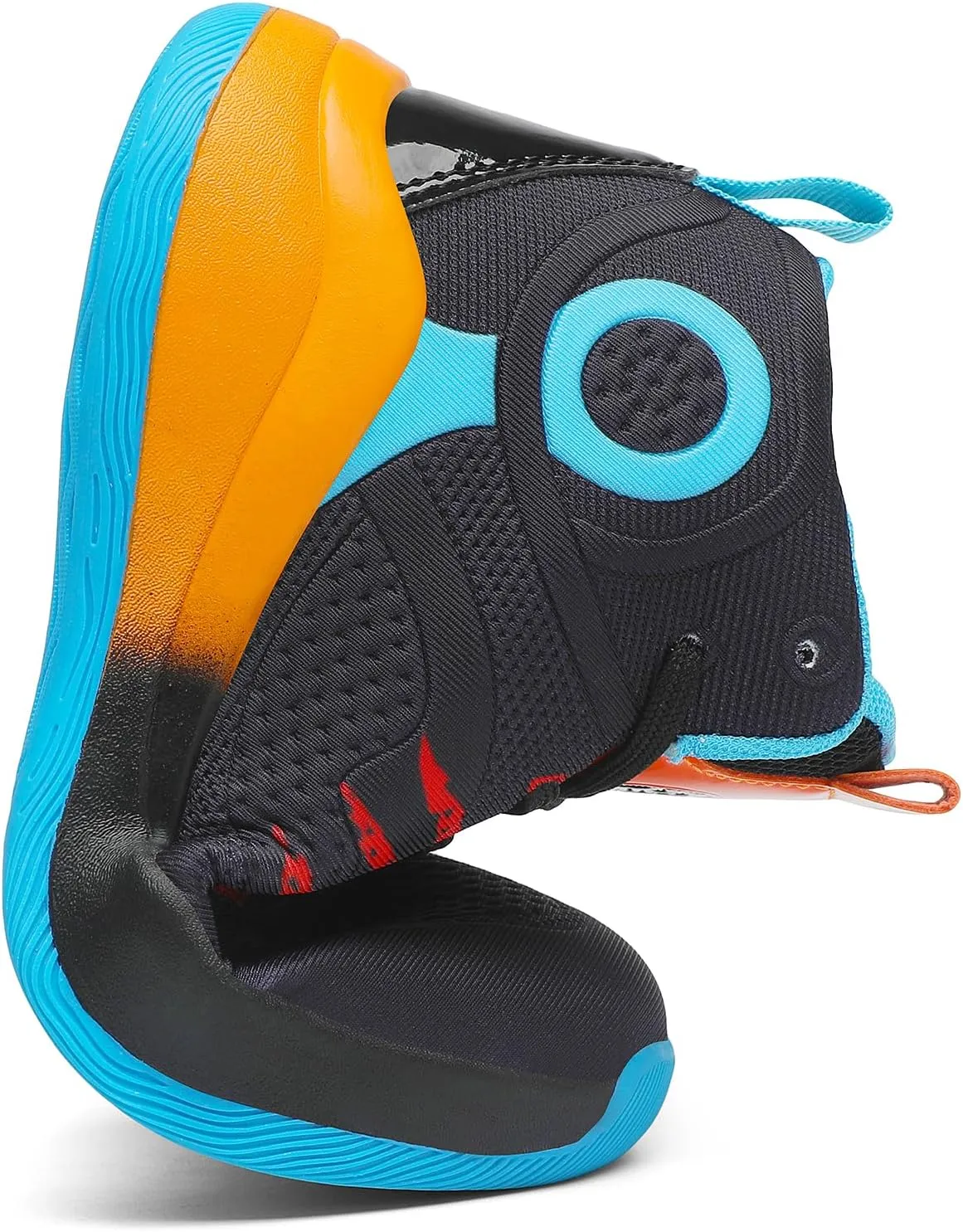 Sanearde Boys Grils Basketball Shoes High Top Youth Fashion Lightweight Volleyball Sneakers Comfortable Non-Slip Footwear