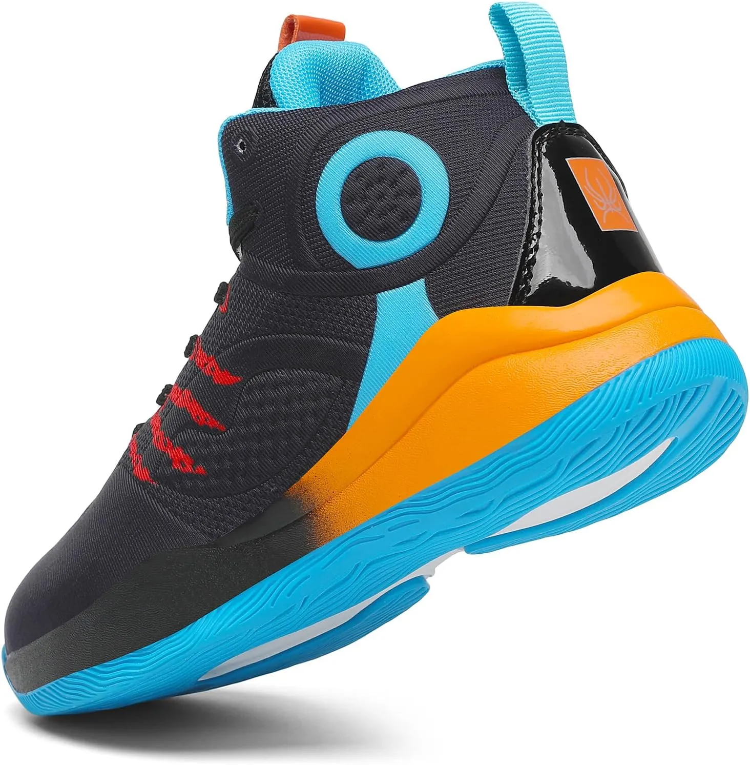 Sanearde Boys Grils Basketball Shoes High Top Youth Fashion Lightweight Volleyball Sneakers Comfortable Non-Slip Footwear