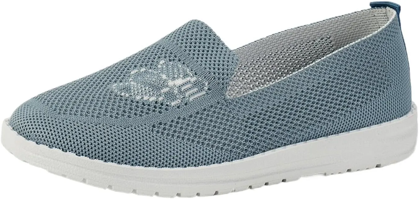 SBGMoSJ Womens Slip On Sneakers Size 7w Black Non Slip Tennis Shoes for Women Women's Running Shoes Size 8 Women's Sneakers Size 9 Slip On Zapatos para Mujer Antideslizante