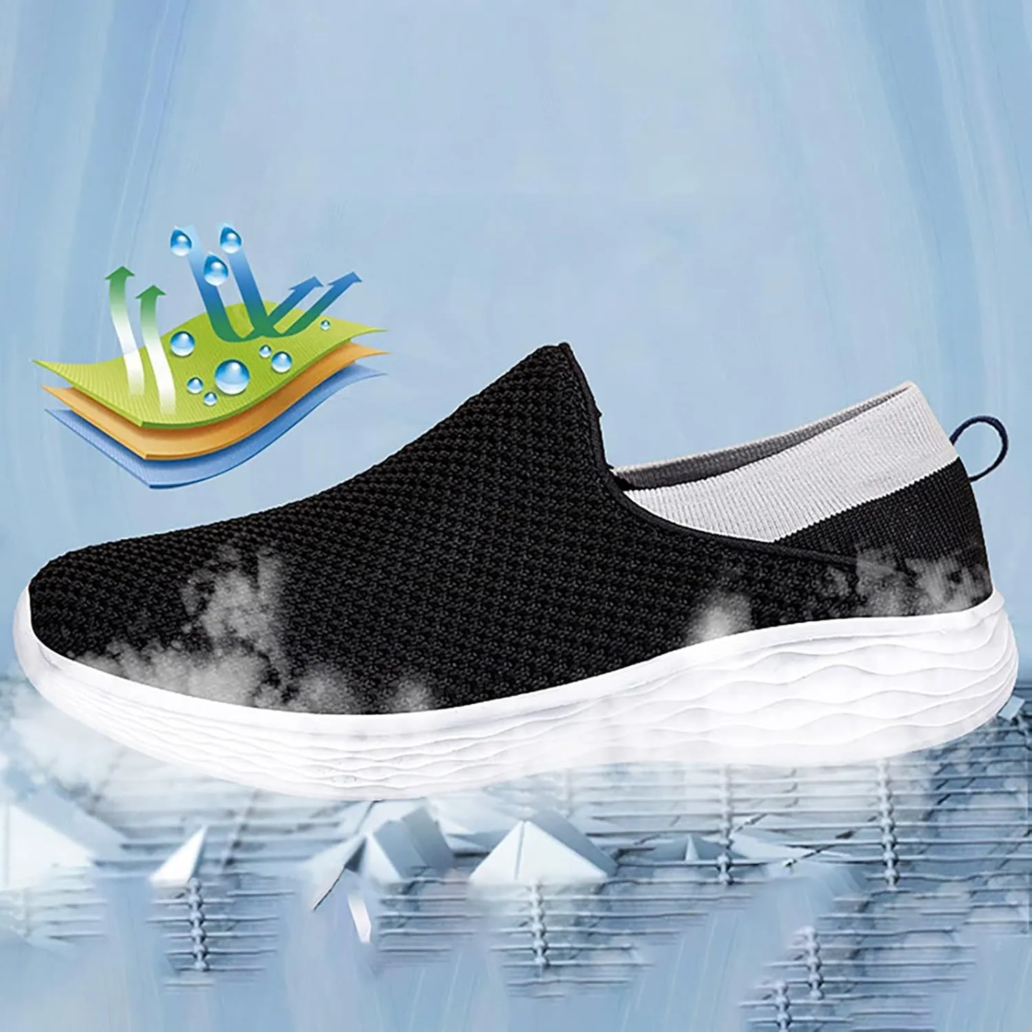SBGMoSJ Womens Sneakers 7.5 Casual Orthopedic Shoes for Women Dressy Low Heel Womens Casual Shoes Slip Ons Sneakers Women Sneakers Size 6 Wide Walking Shoes for Women Size 7.5