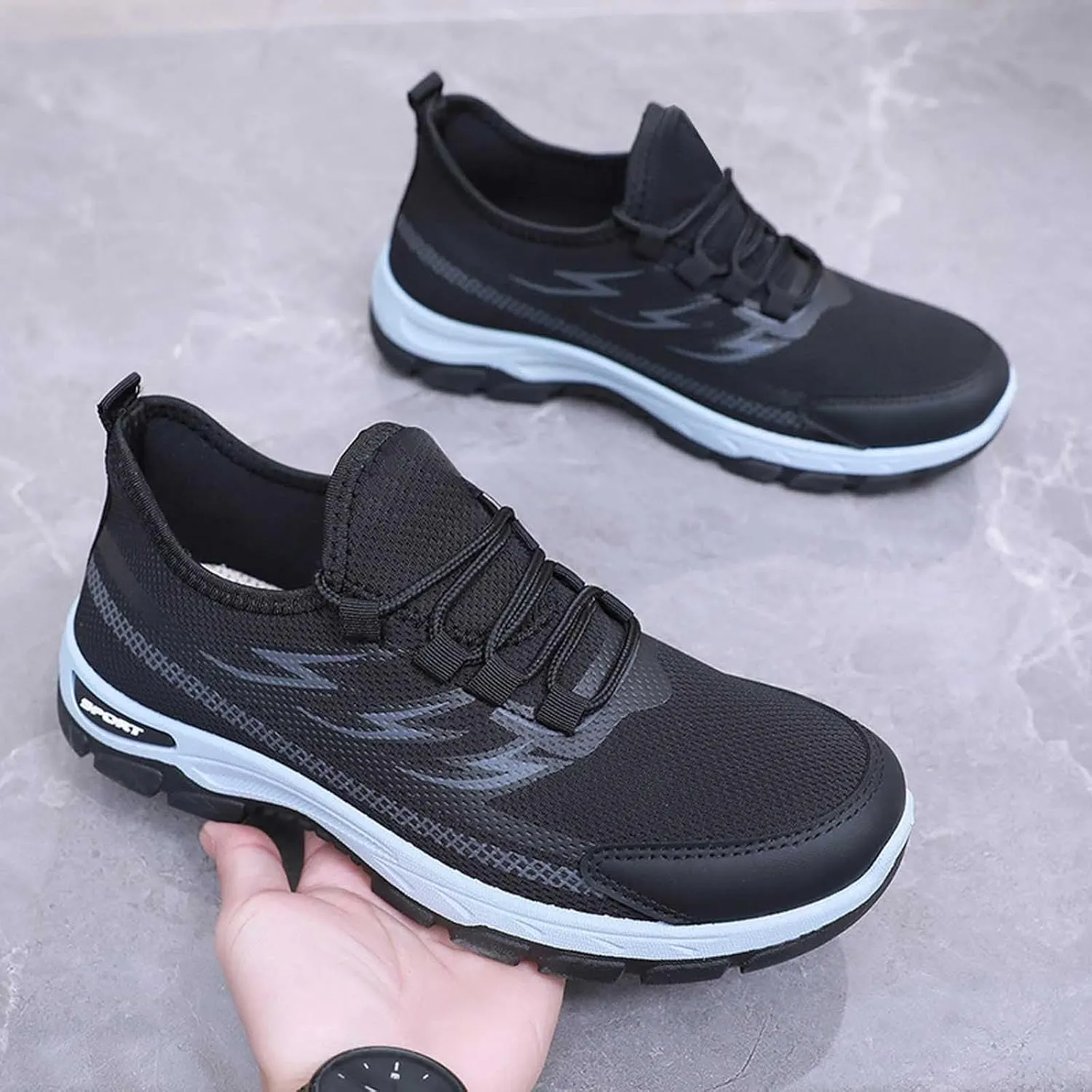 Shoes for Men Golf Hiking Outdoor Summer and Autumn Lightweight Slip On Loafers