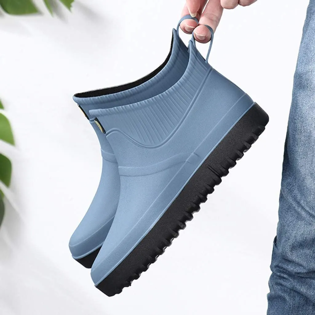 Sneakers Business Breathable Boots Shoes On Ankle Fashion Short Rain Casual Water Slip Men Outdoor Men's Casual Shoes