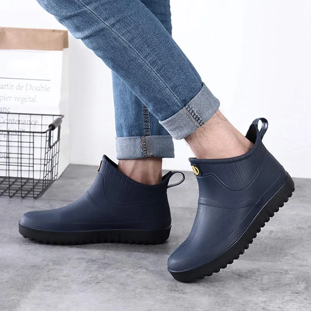 Sneakers Business Breathable Boots Shoes On Ankle Fashion Short Rain Casual Water Slip Men Outdoor Men's Casual Shoes