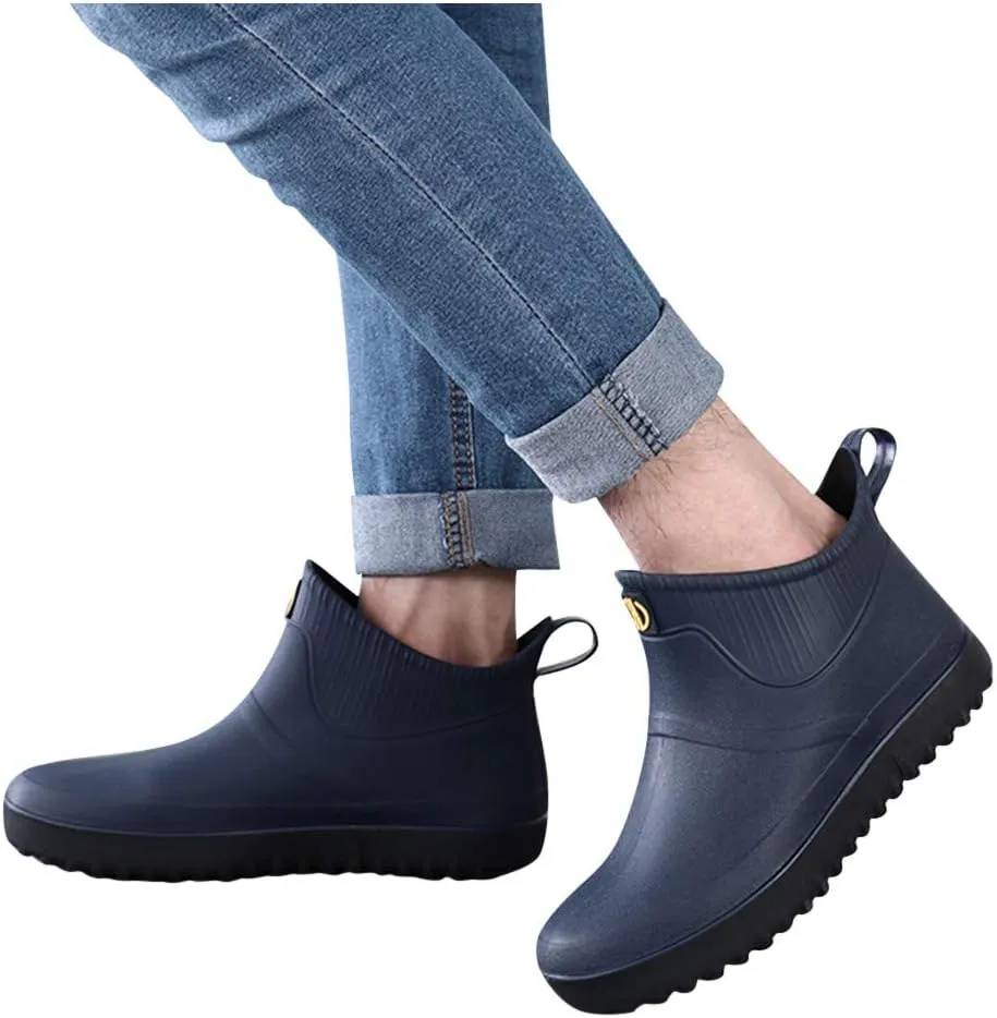 Sneakers Business Breathable Boots Shoes On Ankle Fashion Short Rain Casual Water Slip Men Outdoor Men's Casual Shoes