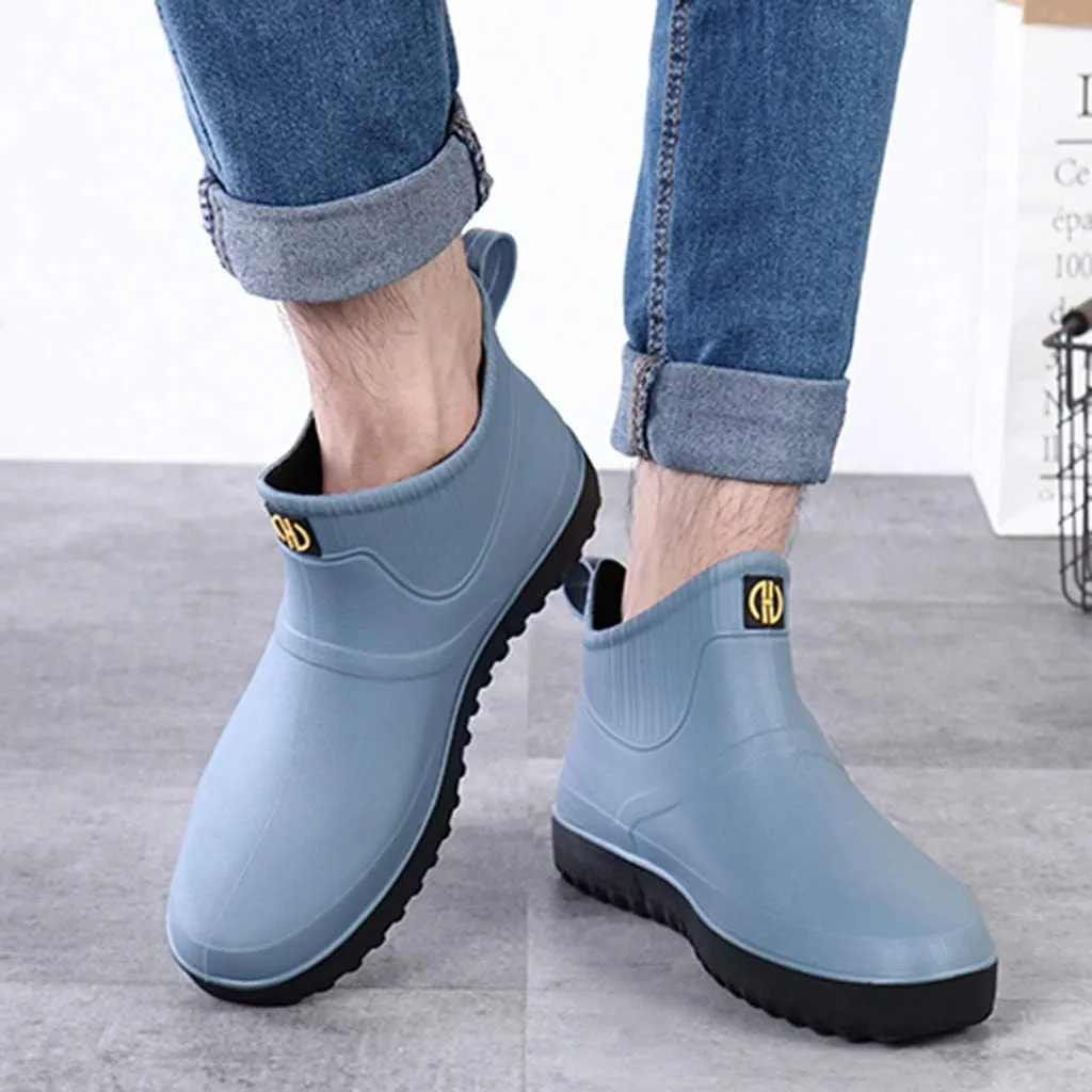 Sneakers Business Breathable Boots Shoes On Ankle Fashion Short Rain Casual Water Slip Men Outdoor Men's Casual Shoes