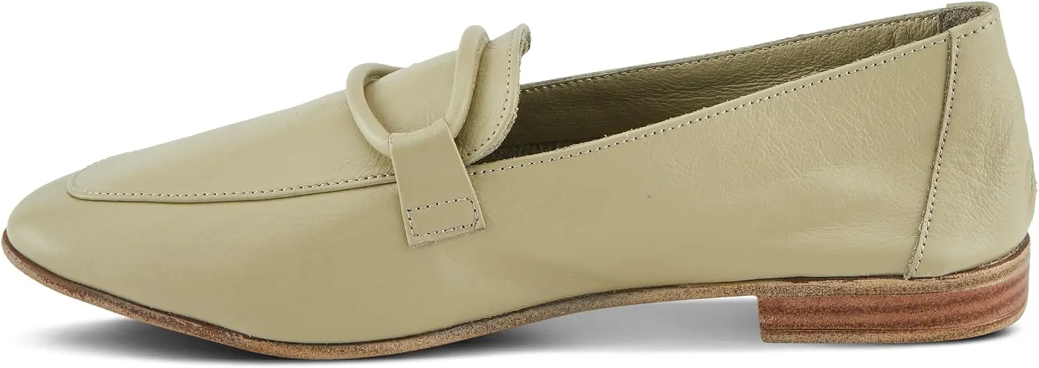 Spring Step Carrington Women's Leather Loafers with Tonal Leather Roping Detail