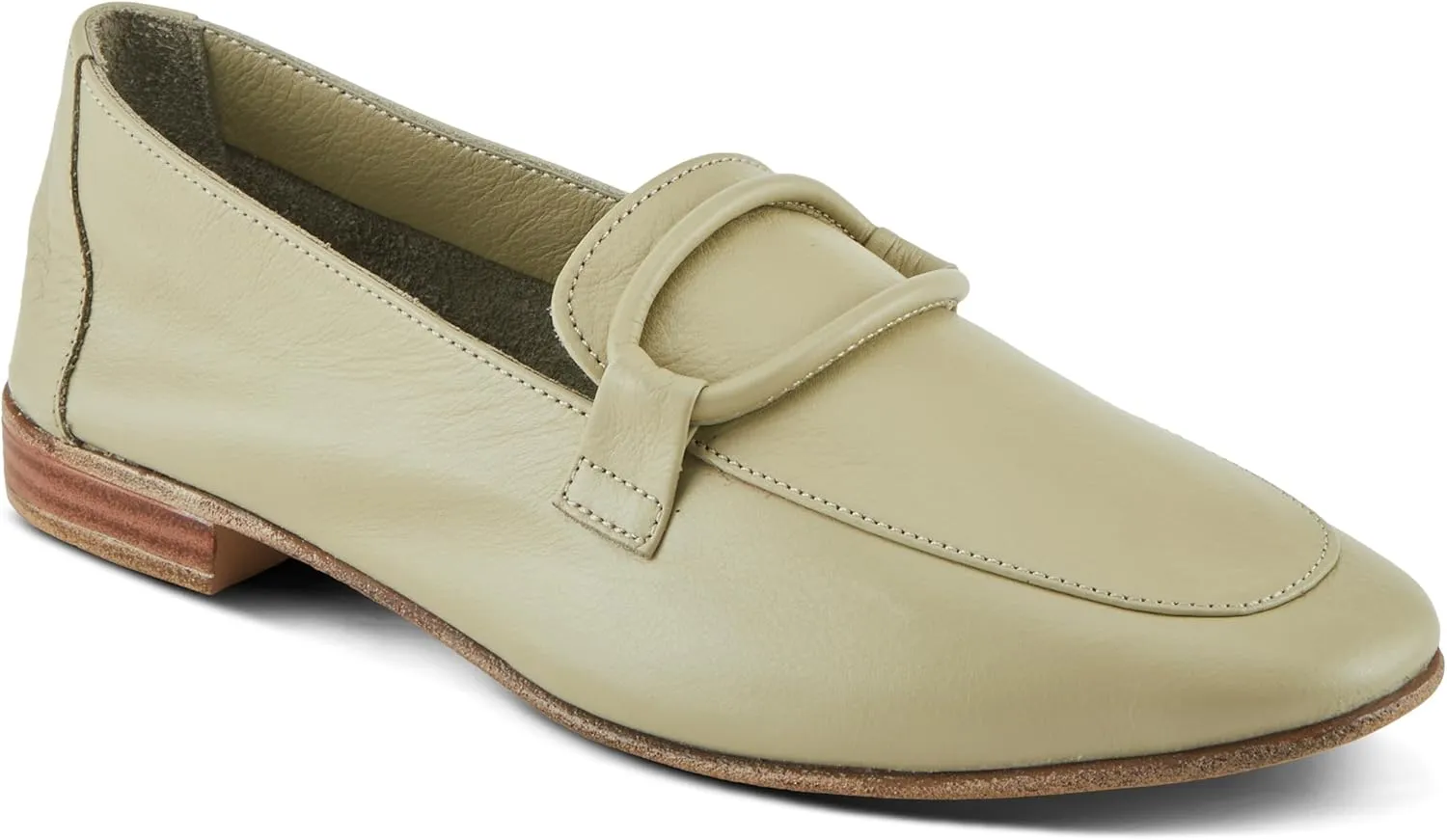 Spring Step Carrington Women's Leather Loafers with Tonal Leather Roping Detail