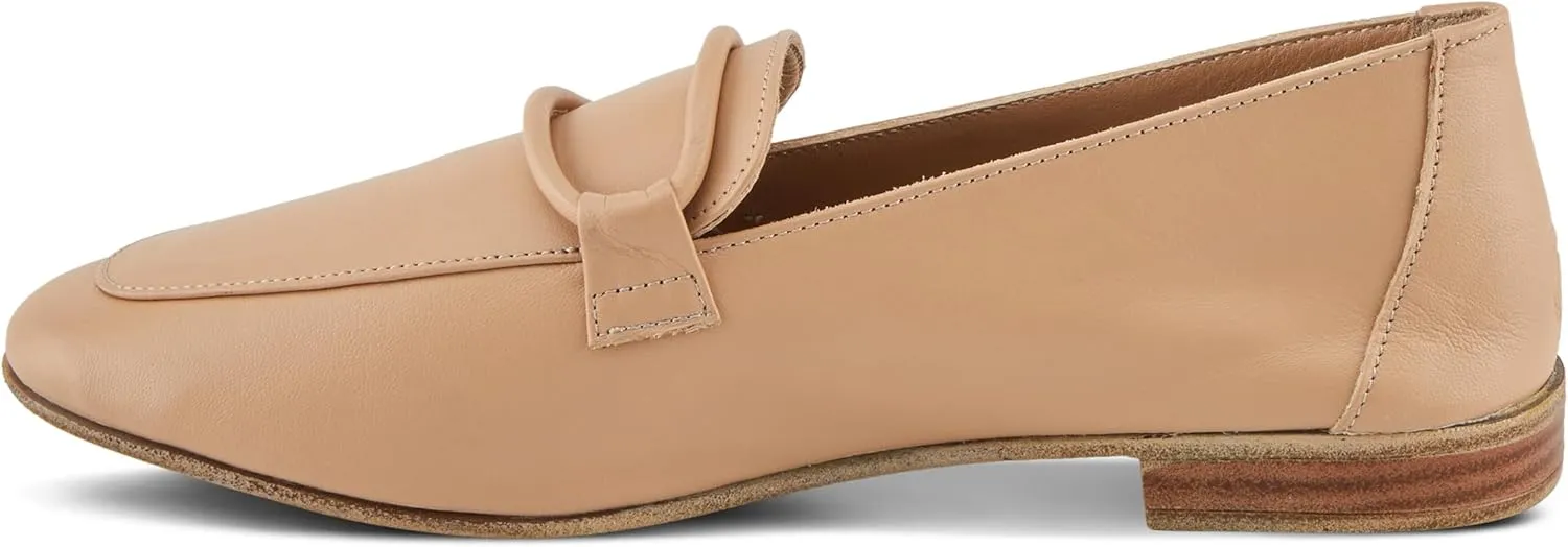 Spring Step Carrington Women's Leather Loafers with Tonal Leather Roping Detail