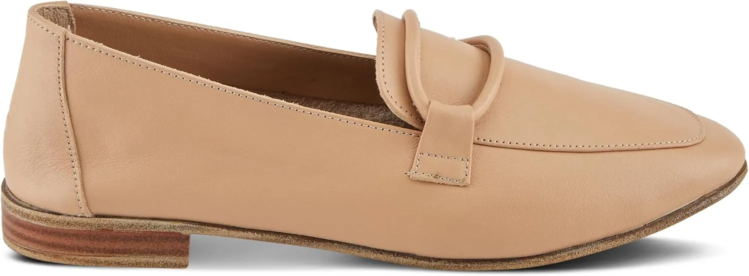 Spring Step Carrington Women's Leather Loafers with Tonal Leather Roping Detail