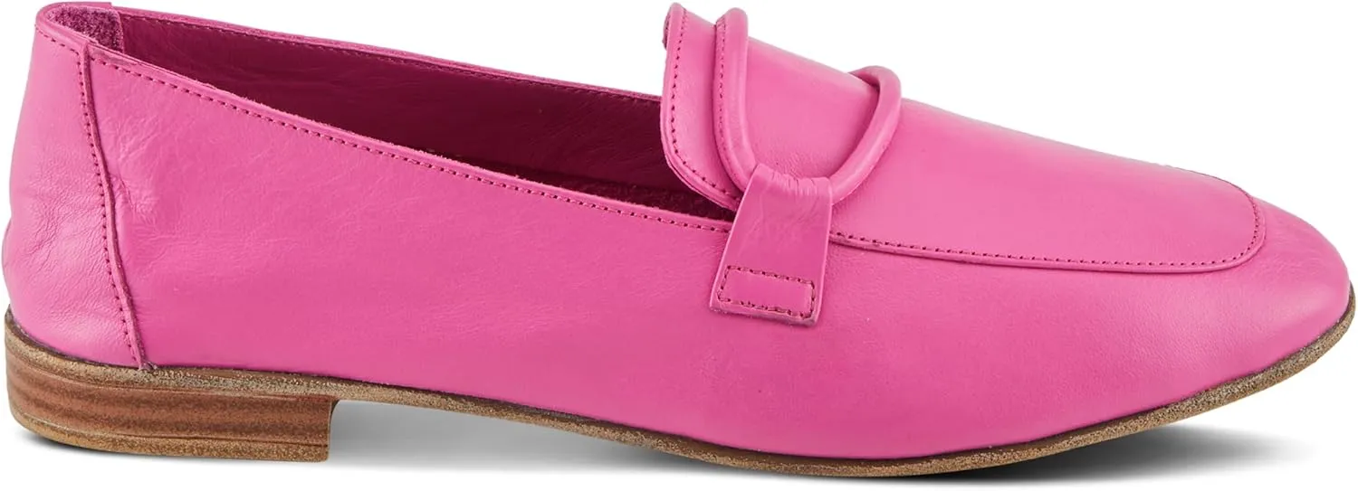 Spring Step Carrington Women's Leather Loafers with Tonal Leather Roping Detail
