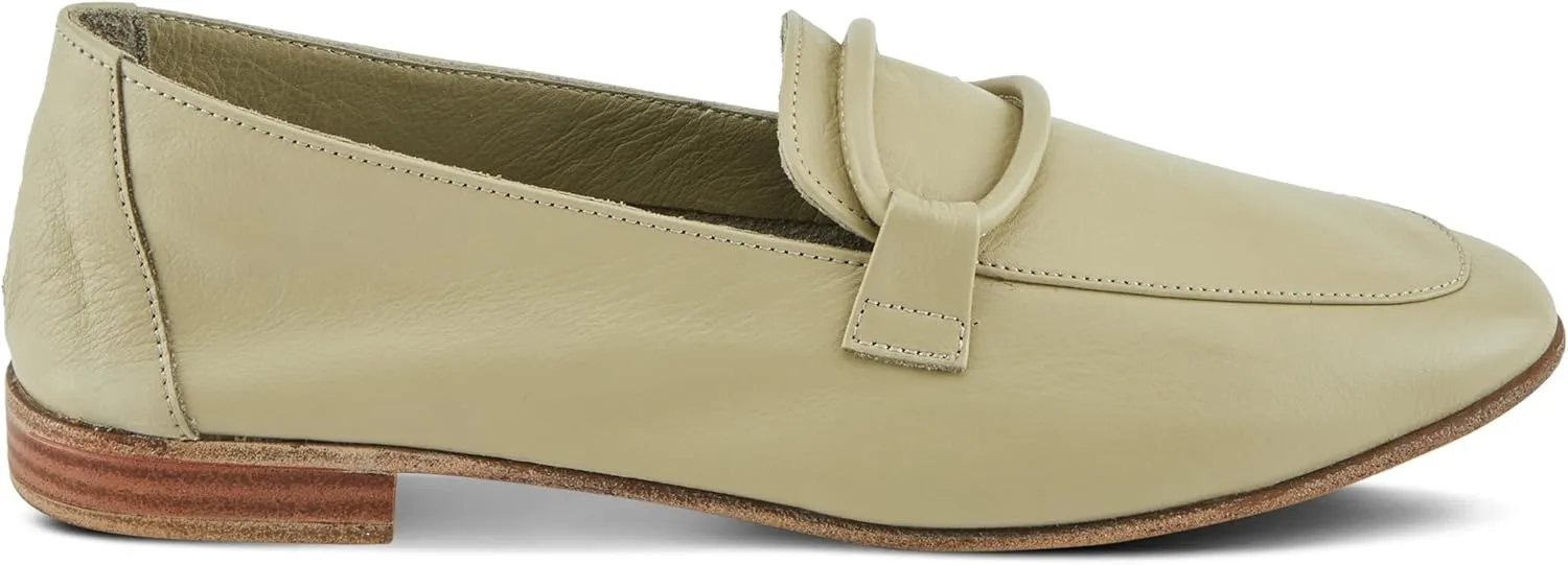 Spring Step Carrington Women's Leather Loafers with Tonal Leather Roping Detail