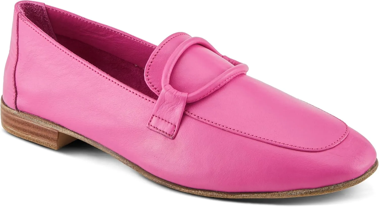 Spring Step Carrington Women's Leather Loafers with Tonal Leather Roping Detail