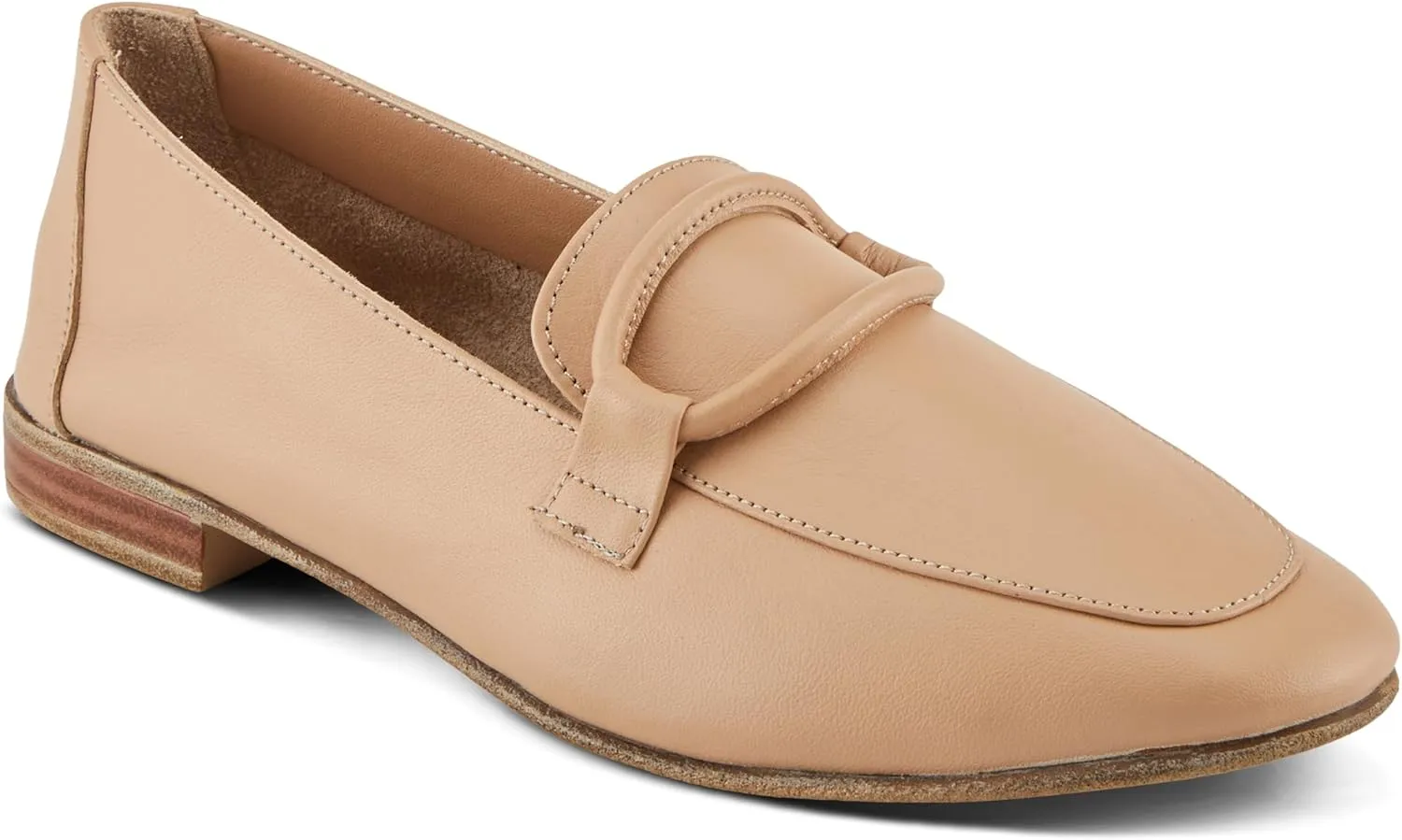 Spring Step Carrington Women's Leather Loafers with Tonal Leather Roping Detail