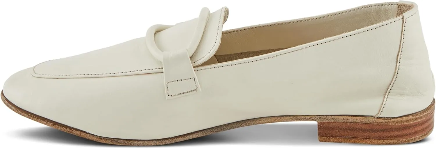 Spring Step Carrington Women's Leather Loafers with Tonal Leather Roping Detail