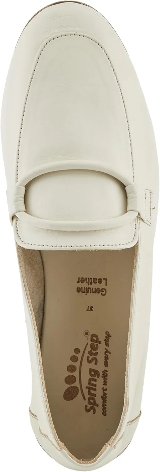 Spring Step Carrington Women's Leather Loafers with Tonal Leather Roping Detail