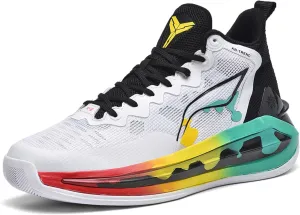 Unisex Basketball Shoes Fashion High Top Sneakers Indoor or Outdoor Training Match Shoes Outdoor Casual Sports Walking Shoes