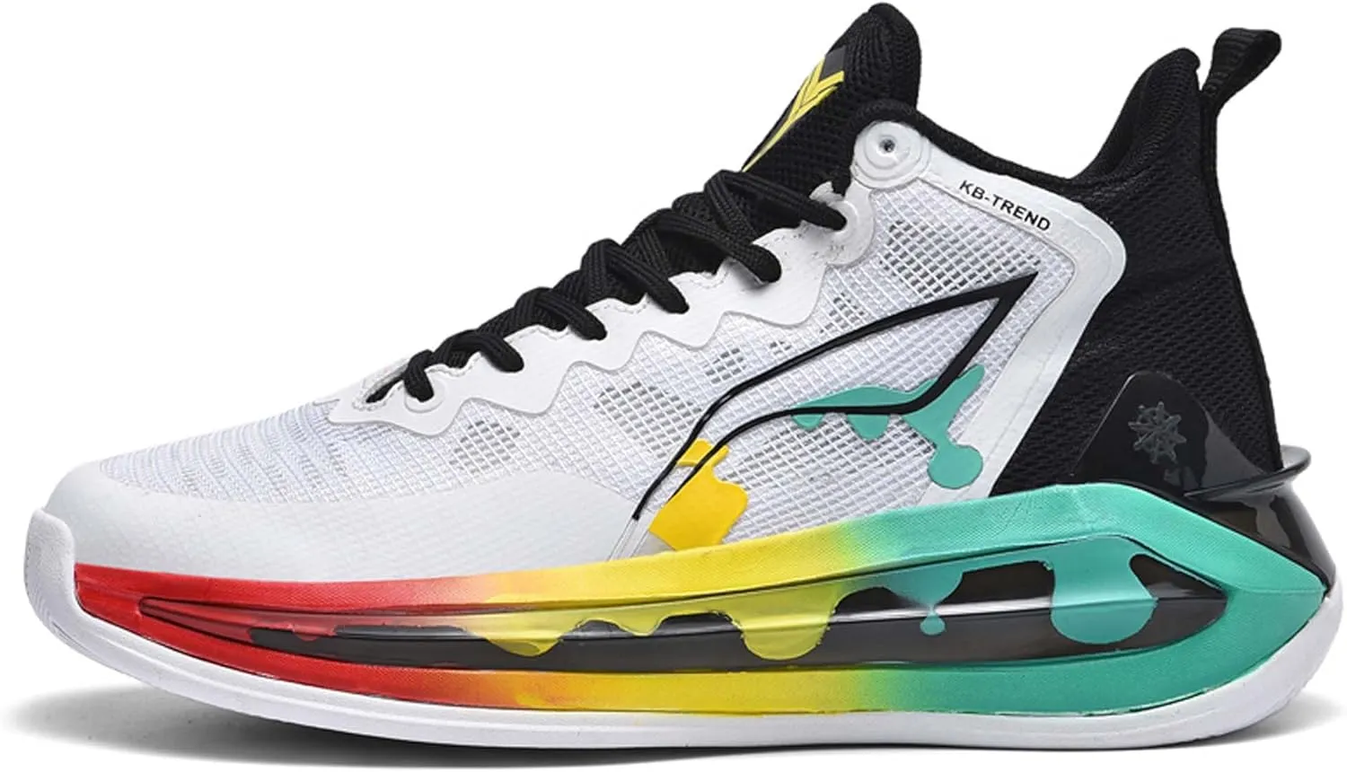 Unisex Basketball Shoes Fashion High Top Sneakers Indoor or Outdoor Training Match Shoes Outdoor Casual Sports Walking Shoes