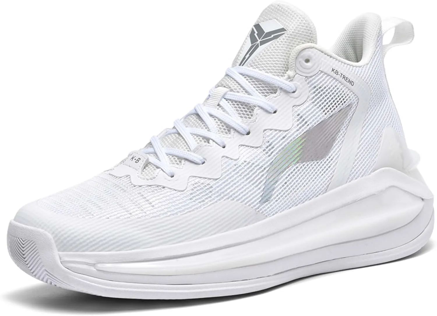 Unisex Basketball Shoes Fashion High Top Sneakers Indoor or Outdoor Training Match Shoes Outdoor Casual Sports Walking Shoes