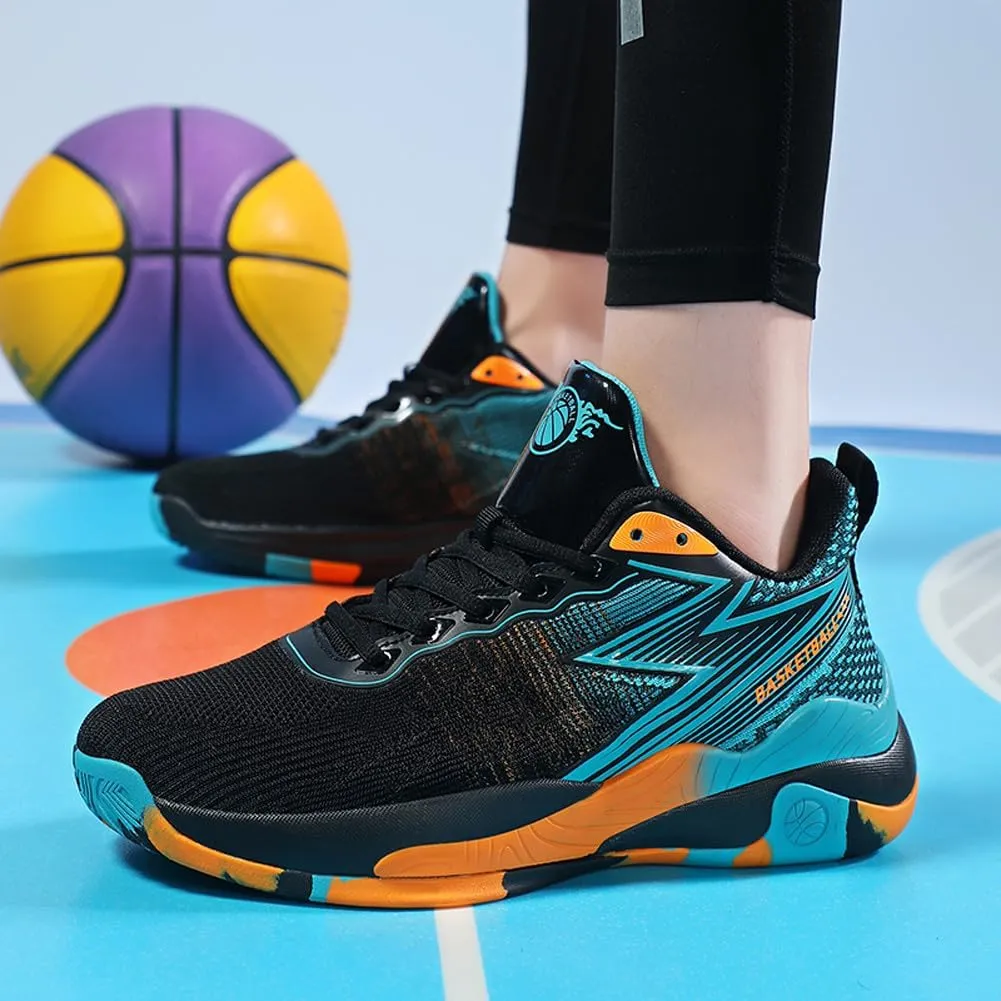 VAXAV Unisex Professional Outdoor Sports Sneakers High Top Basketball Athletic Running Tennis Shoes