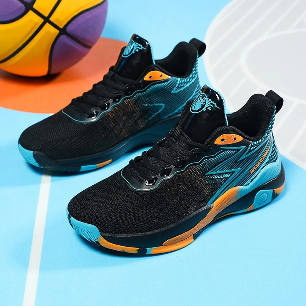 VAXAV Unisex Professional Outdoor Sports Sneakers High Top Basketball Athletic Running Tennis Shoes