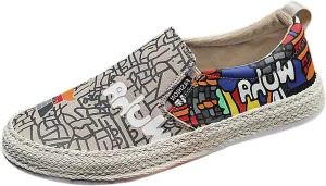 Walking Shoes Tennis Comfortable Canvas Men's Shoes Spring and Breathable Casual Flat Shoe Cover Wearing Linen Casual