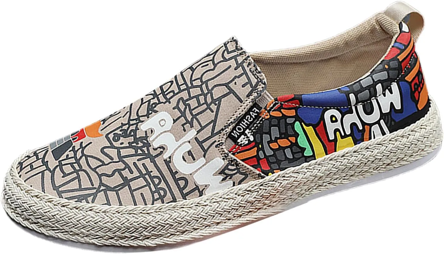 Walking Shoes Tennis Comfortable Canvas Men's Shoes Spring and Breathable Casual Flat Shoe Cover Wearing Linen Casual