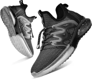 WETIKE Boy's Shoes Mesh Slip on Lightweight Running Sneakers