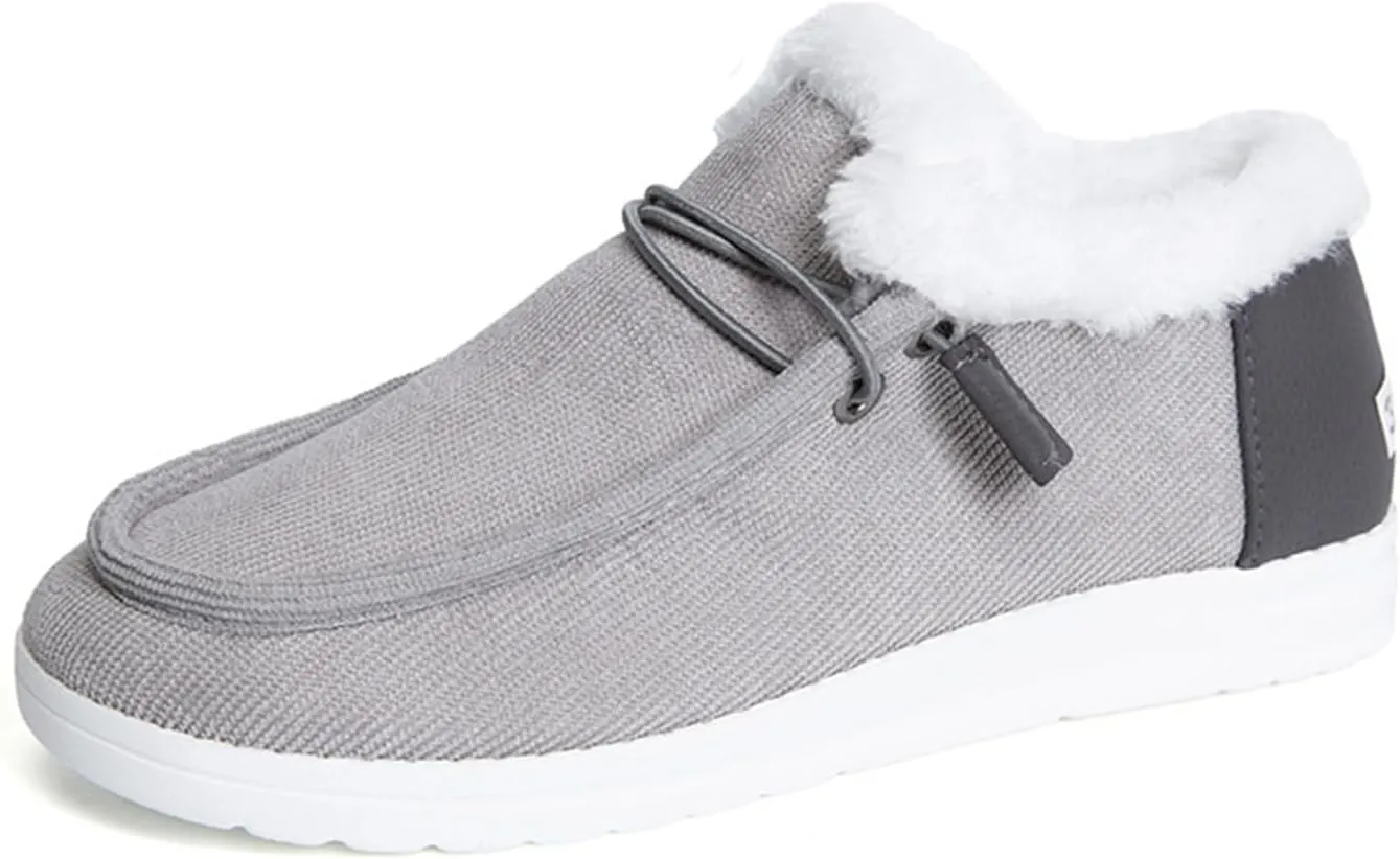 Winter Fashion Boots For Women 2024 Warm Fur Lined Snow Boots Outdoor Short Ankle Booties Slip On Loafers Shoes