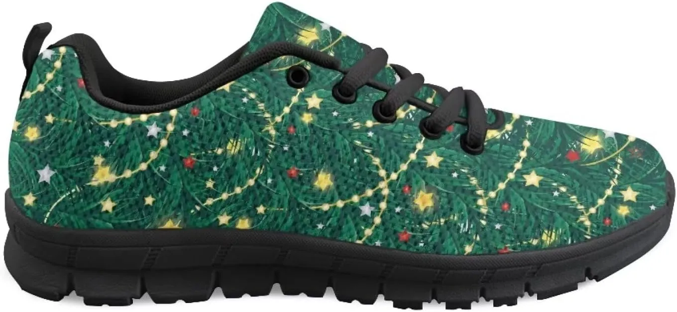 Women Cushioned Running Shoe Outdoor Fashion Sneakers Low Top Casual Comfortable Shoes for Workout US 5-12 Black Sole