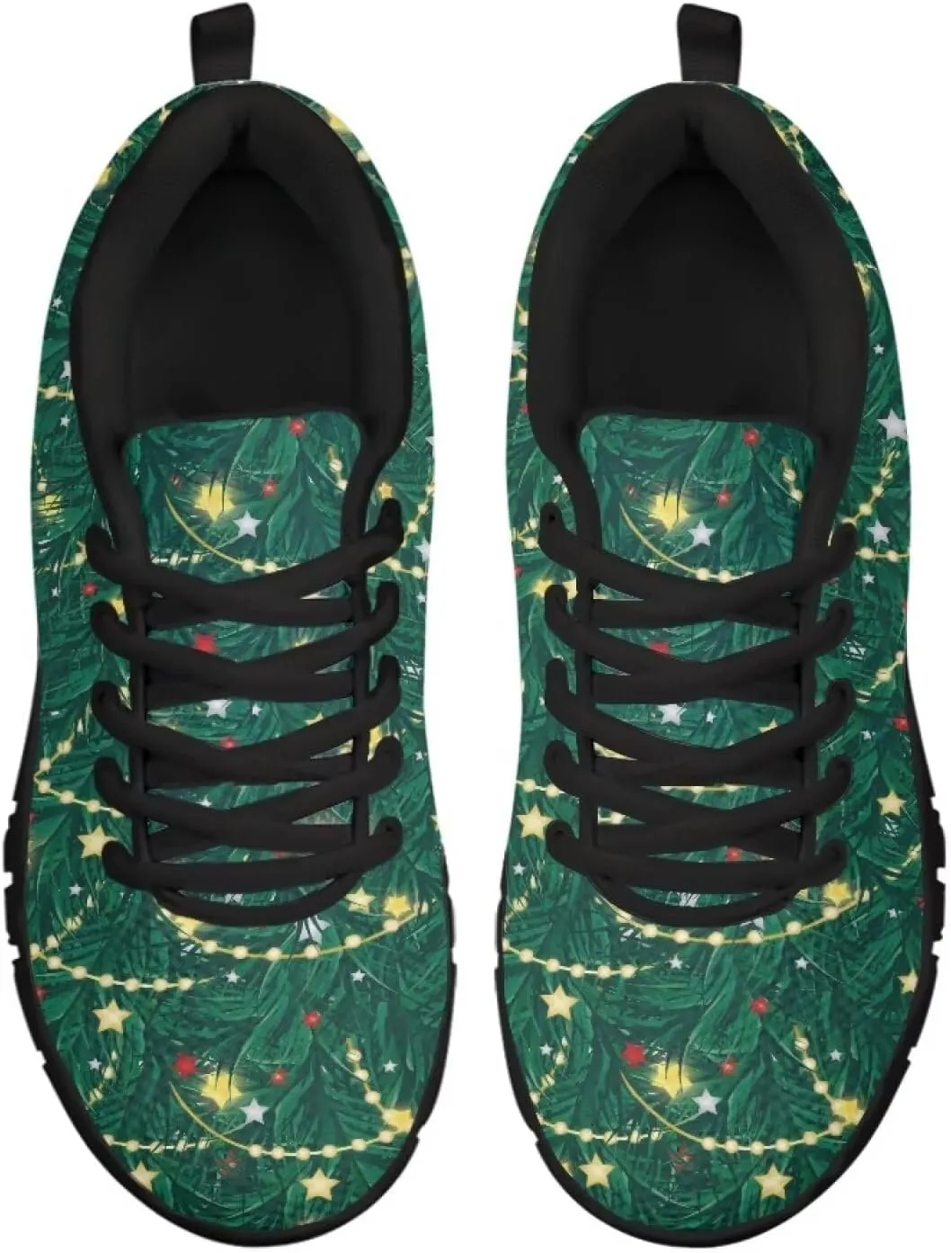 Women Cushioned Running Shoe Outdoor Fashion Sneakers Low Top Casual Comfortable Shoes for Workout US 5-12 Black Sole