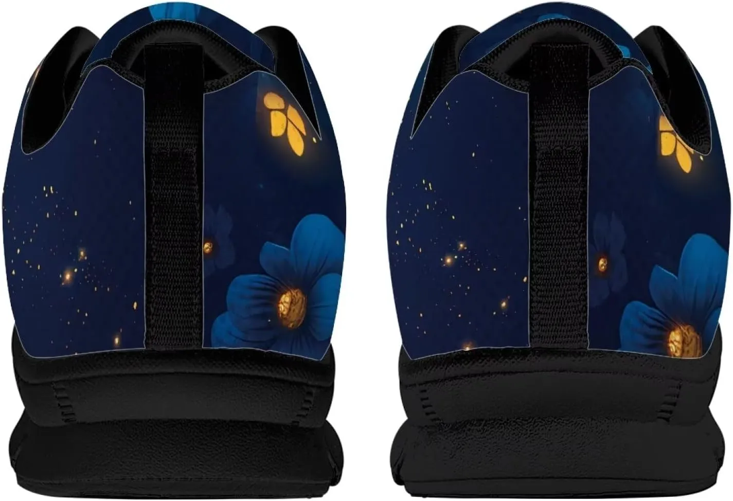 Women Cushioned Running Shoe Outdoor Fashion Sneakers Low Top Casual Comfortable Shoes for Workout US 5-12 Black Sole