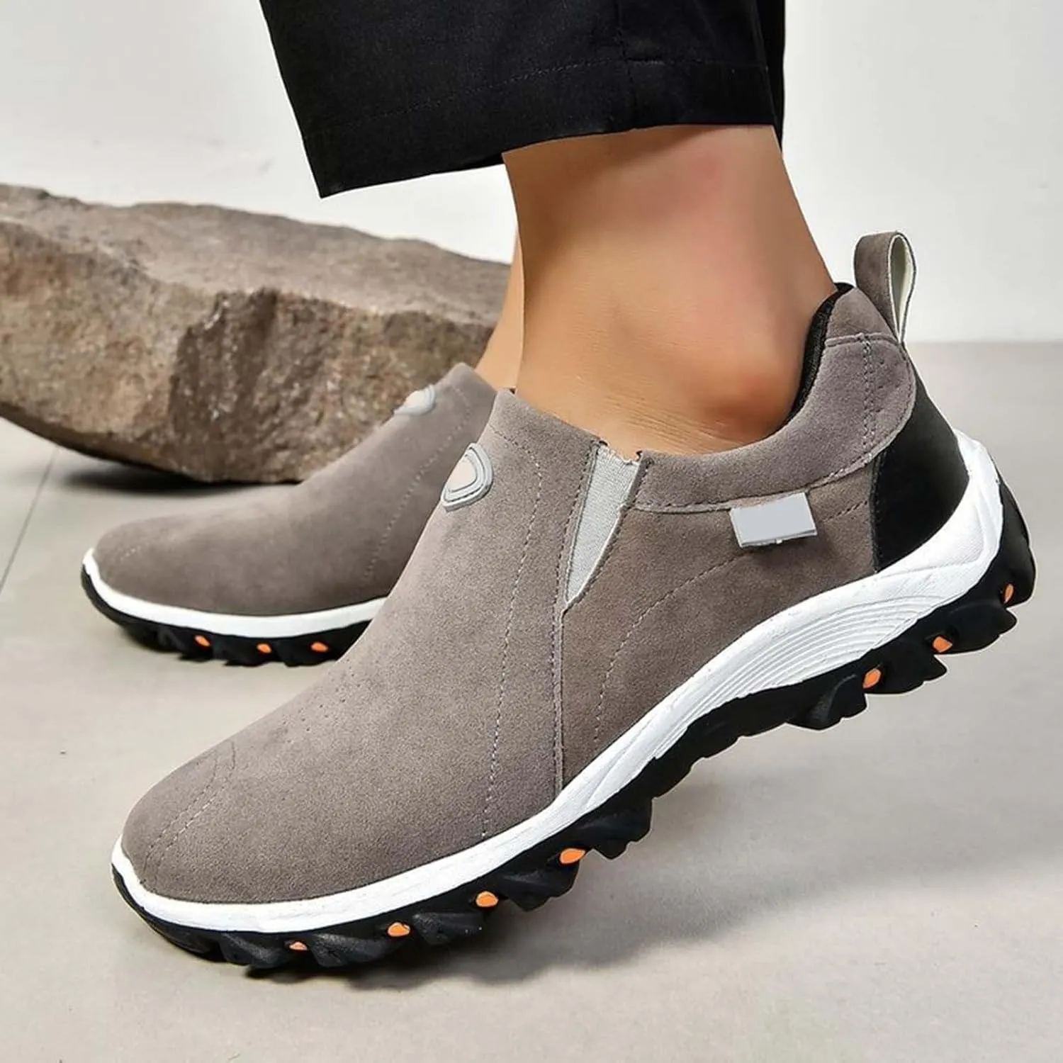 Women Loafers Sport Shoes Running Shoes Breathable Fashion for Student and Teenagers Ladies Slip On