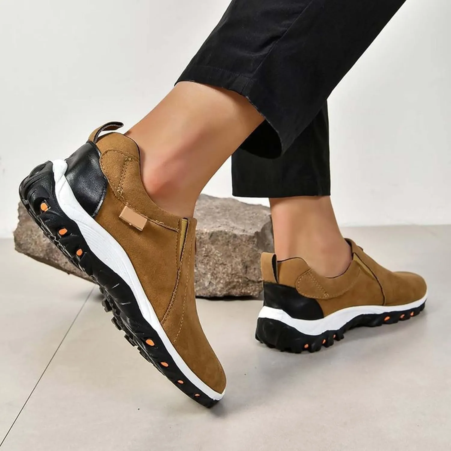 Women Loafers Sport Shoes Running Shoes Breathable Fashion for Student and Teenagers Ladies Slip On