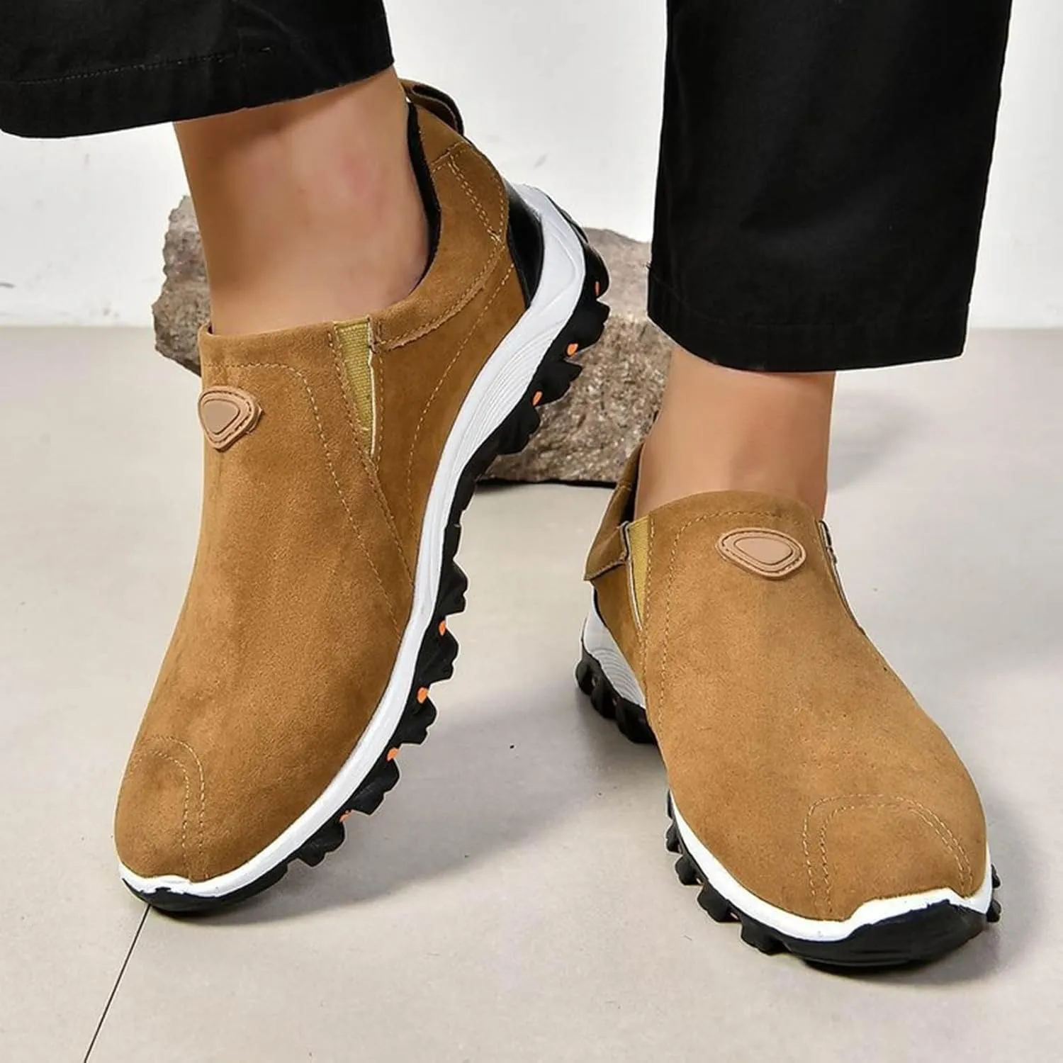 Women Loafers Sport Shoes Running Shoes Breathable Fashion for Student and Teenagers Ladies Slip On