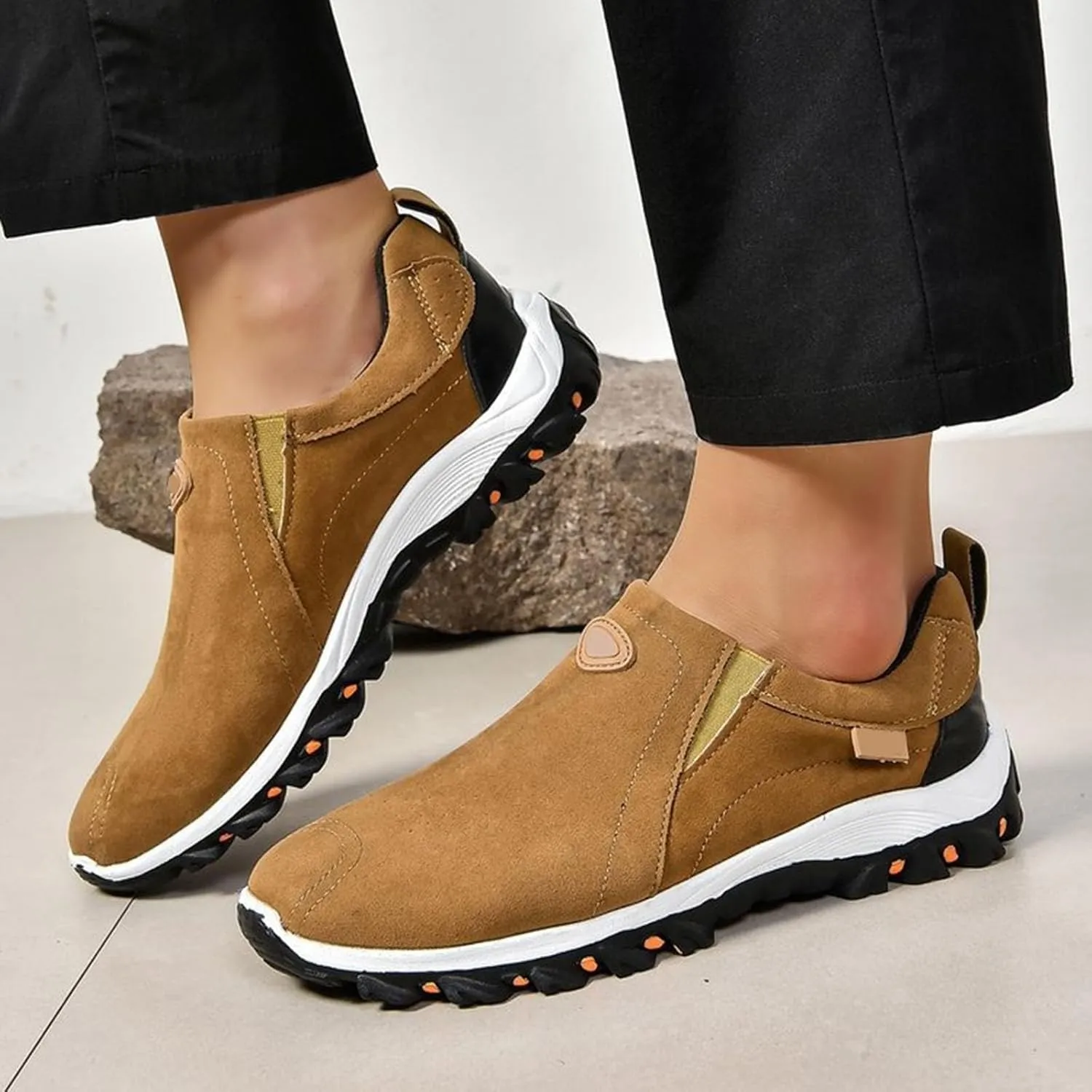Women Loafers Sport Shoes Running Shoes Breathable Fashion for Student and Teenagers Ladies Slip On