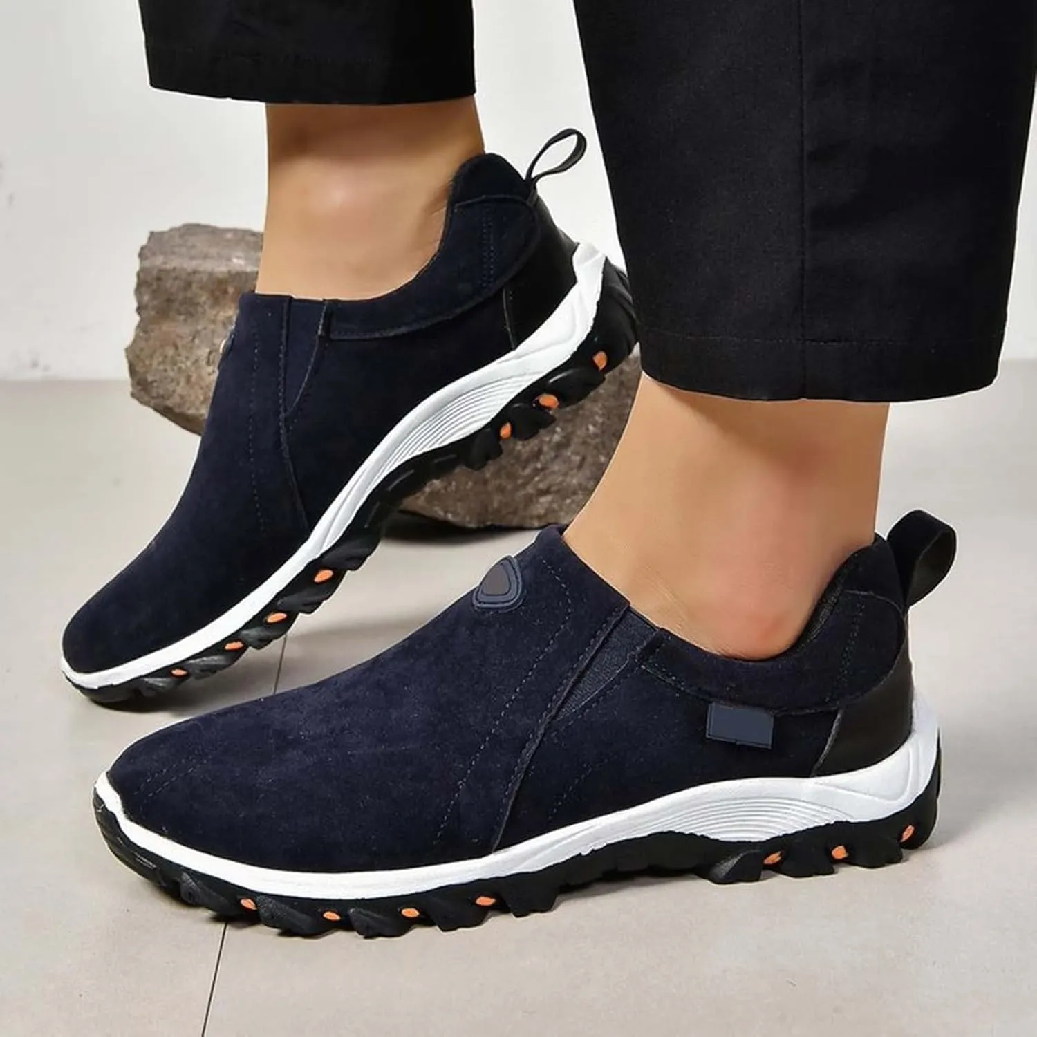 Women Loafers Sport Shoes Running Shoes Breathable Fashion for Student and Teenagers Ladies Slip On