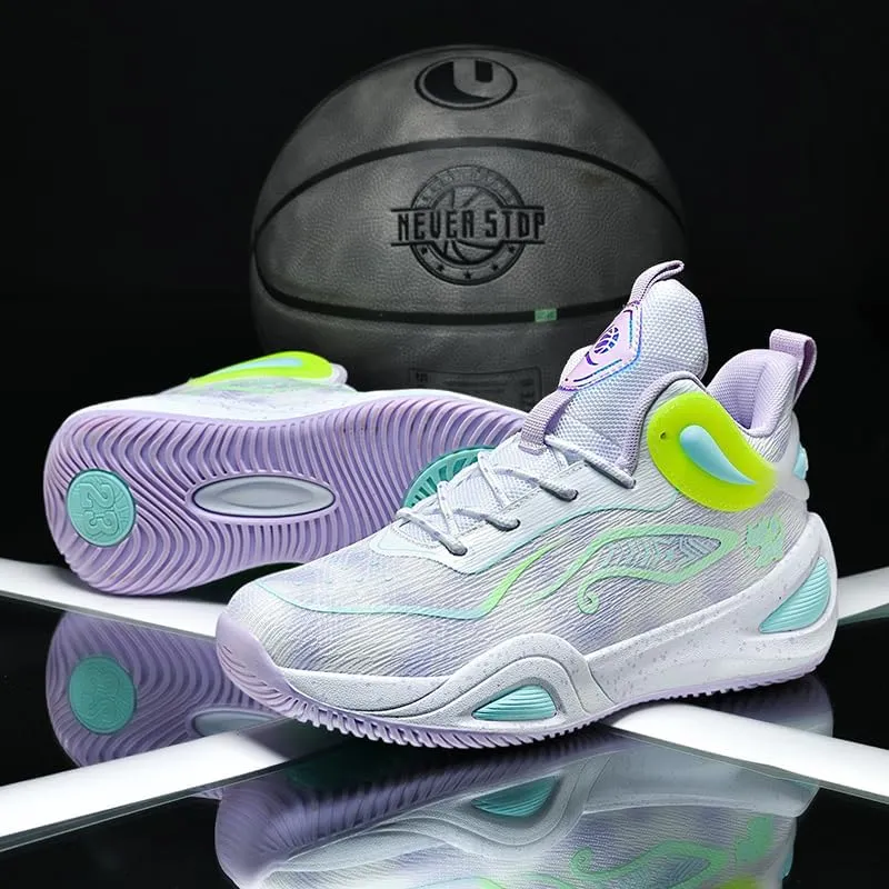 Women Mens Basketball Shoes Fashion Athletic Sneakers Unisex Outdoor Sport Shoes High Top Anti Slip and Wear-Resistant Basketball Shoes