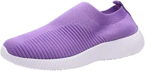 Women Runing Breathable Trainers Orthopedic Athletic Sneakers Ladies Breathable Mesh Running Slip On Shoes
