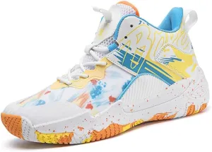 Womens Basketball Shoes for Men High Top Breathable Non Slip Unisex-Adult Outdoor Sneakers Youth Fashion Running Shoes