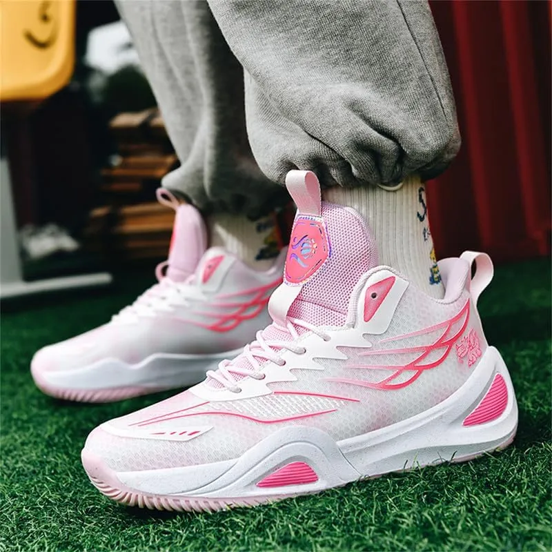 Womens Basketball Shoes for Men High Top Breathable Non Slip Unisex-Adult Outdoor Sneakers Youth Fashion Running Shoes